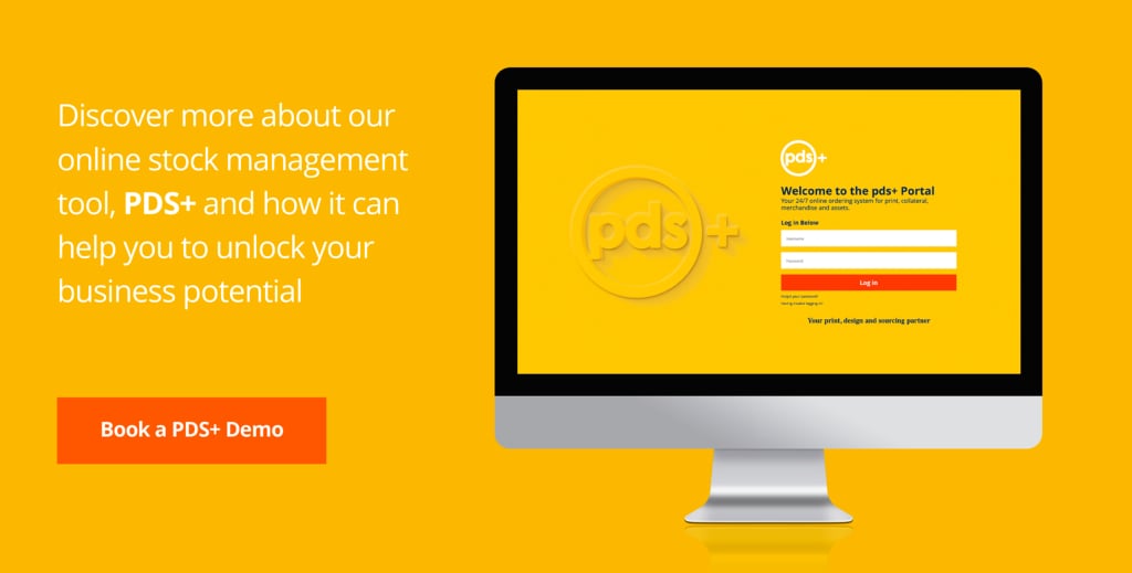 PDS+ is an online stock management and inventory control platform that unifies your marketing and sales collateral, branded merchandise and products to bring teams together and optimise operations.
